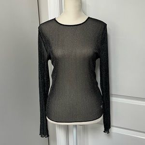 NWT❗️Victoria’s Secret Sheer Mesh Glitter Top